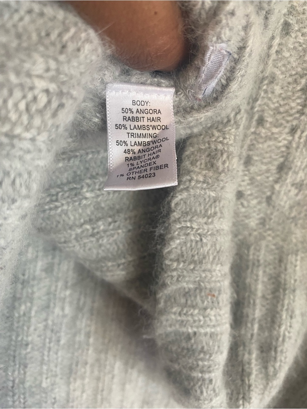Banana Republic Grey Off-The-Shoulder Cable Knit Sweater - Picture 14 of 14